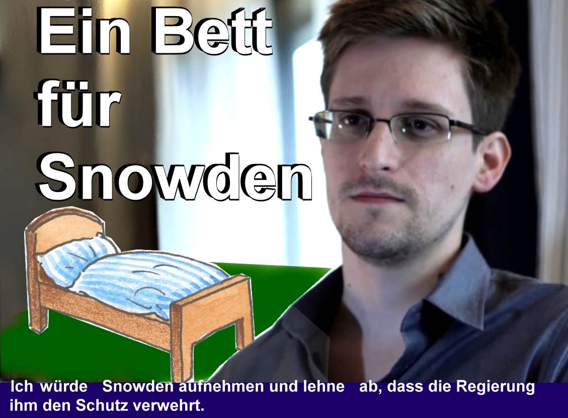 ein Bett fr Snowden